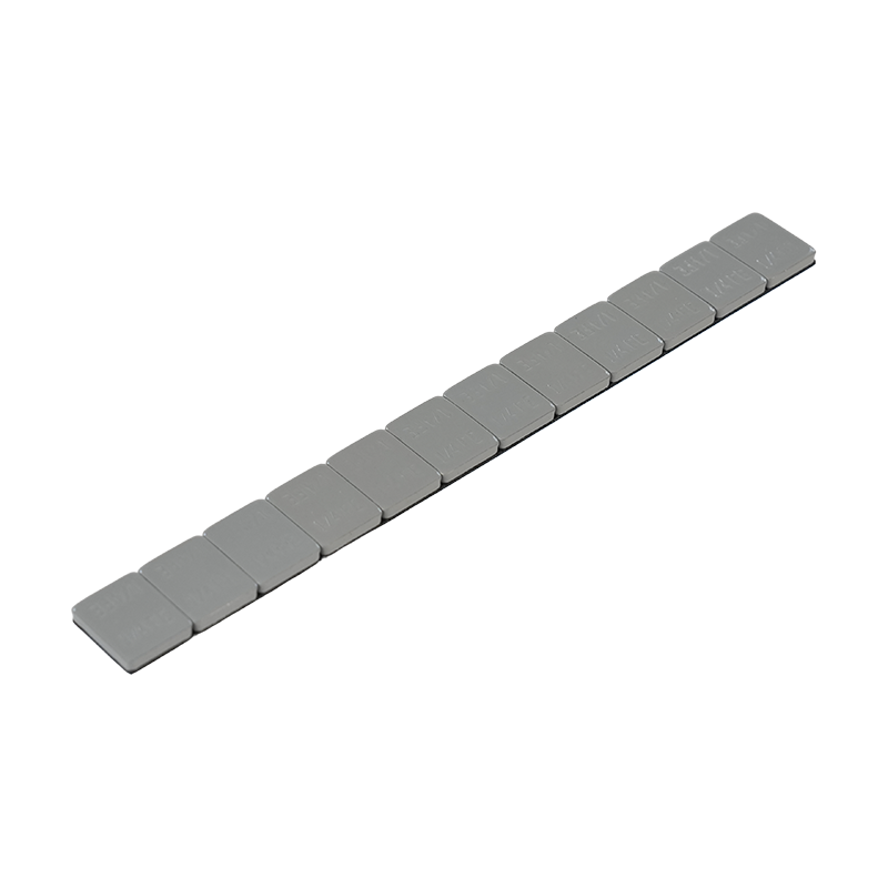 1/4oz*12 Rounded Corner Premium Grey-Coated Steel Adhesive Wheel Weights