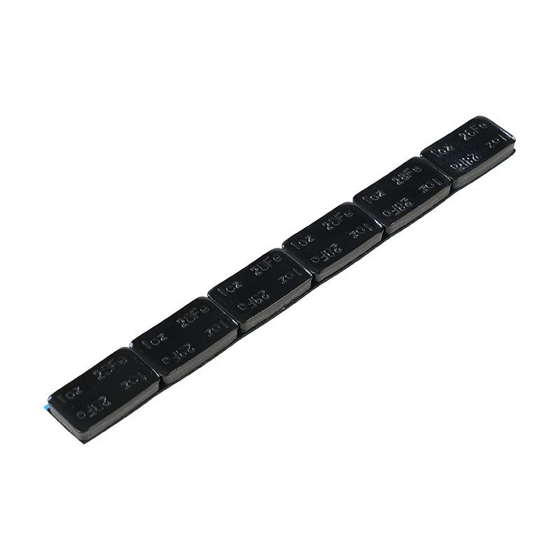 357-B Premium 1oz*6 Round Corner Black-Coated Steel Adhesive Wheel Weights