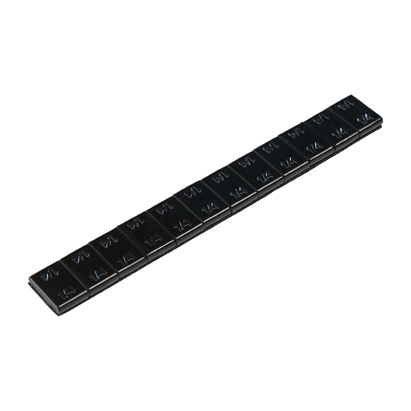 395-B 1/4oz*12 Right angle Premium Black-Coated Steel Adhesive Wheel Weights