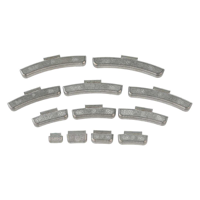 Standard P Zinc Clip-On Wheel Weights for Passenger Vehicle Ateel Wheels
